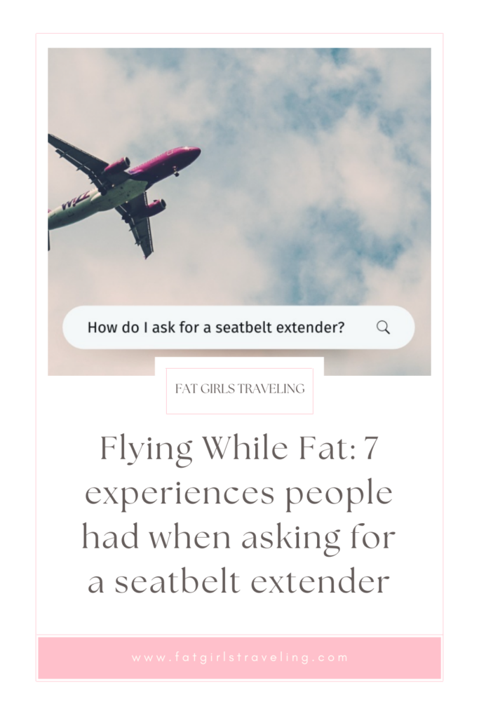 7 Experiences Fat Travelers had when Asking for a Seatbelt Extender - The  Fat Girls Guide