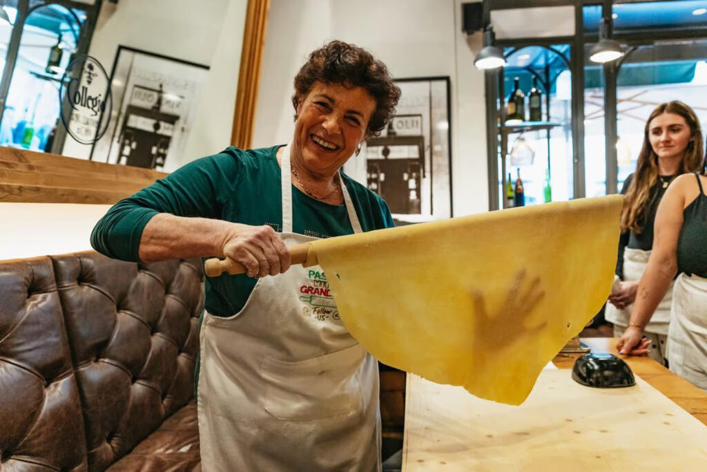 Grandmacore travel to Rome for pasta making